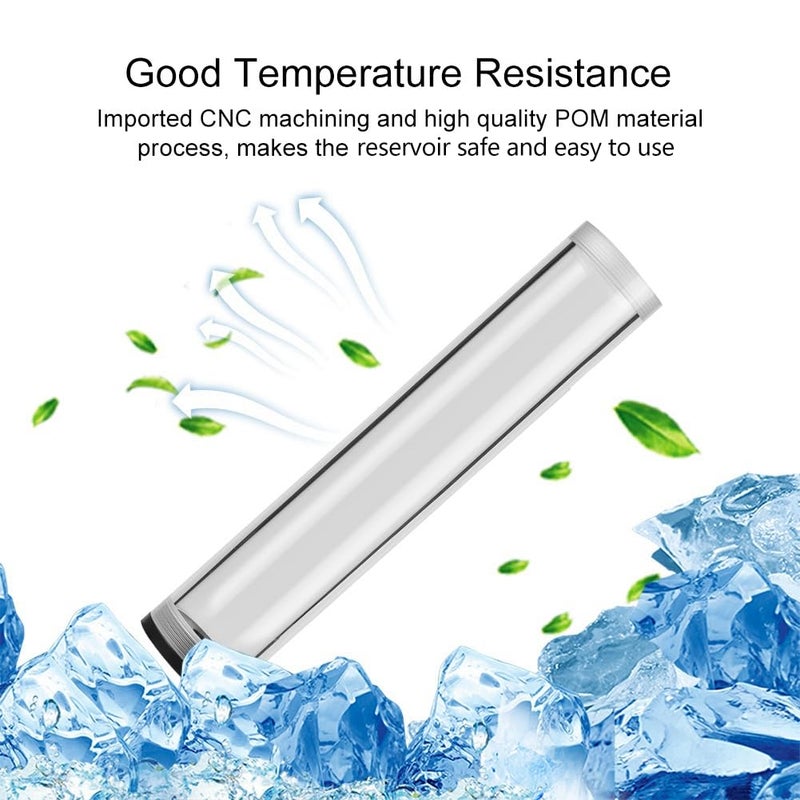 Serounder Water Cooling Reservoir, PC Water Reservoir 190mm*50mm Diameter G1/4'' POM Cylindrical CPU Water Cooler Reservoir System Heat Sink Kit Cooling Acrylic Water Reservoir for PC - Image 4